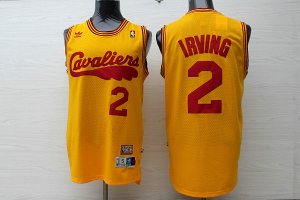 Maillot De Basket Cleveland Cavaliers Kyrie Irving 2 Extreme Tennis Fans Retro Jaune
